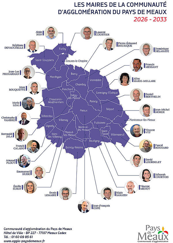 Les maires de la communauté d'agglomération - Agrandir l'image (fenêtre modale)