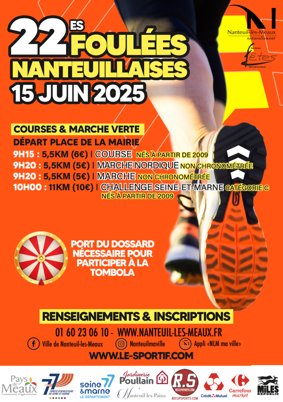 affiche 22es Foulées Nanteuillaises