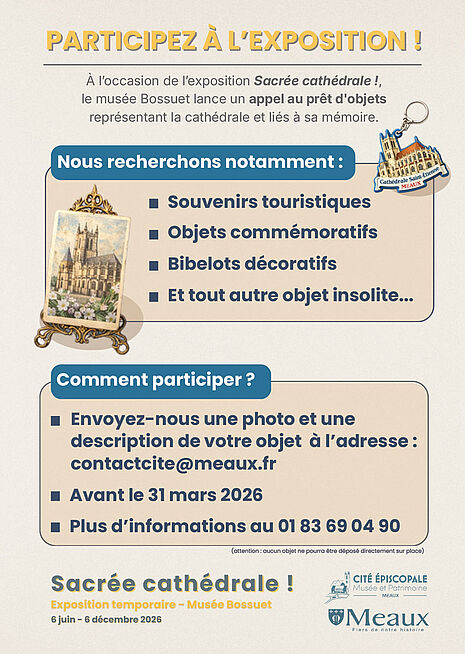 le musée Bossuet lance un appel au prêt d'objets représentant la cathédrale et liés à sa mémoire - Agrandir l'image (fenêtre modale)